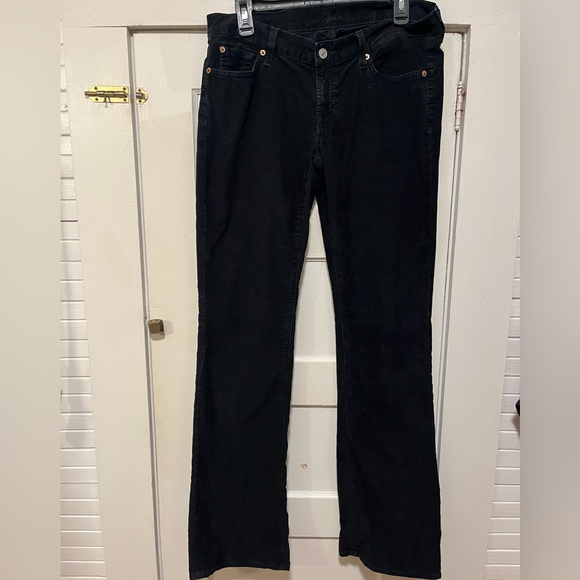 7 for all mankind black corduroy 30 - Picture 1 of 2